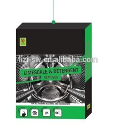 UK market limescale prevention powder, clean the washing machine, dishwasher